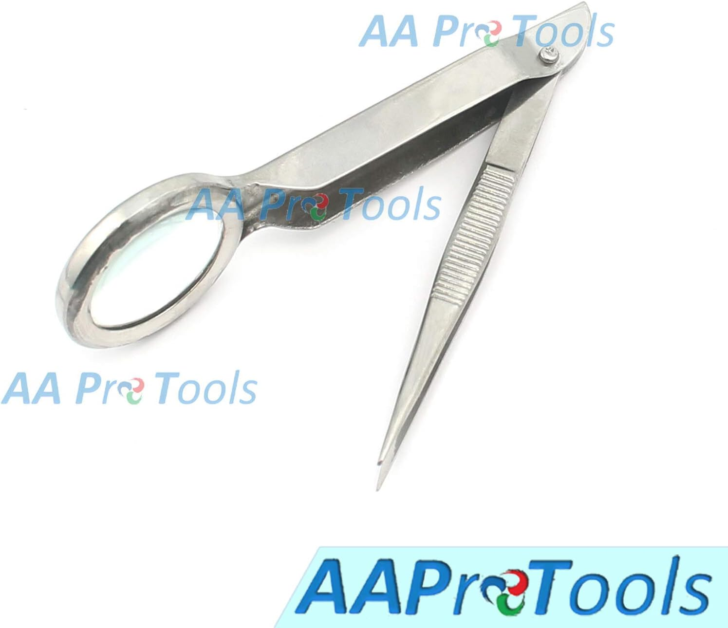 Aaprotools Magnifying Lighted Tweezers, Silver image number 1