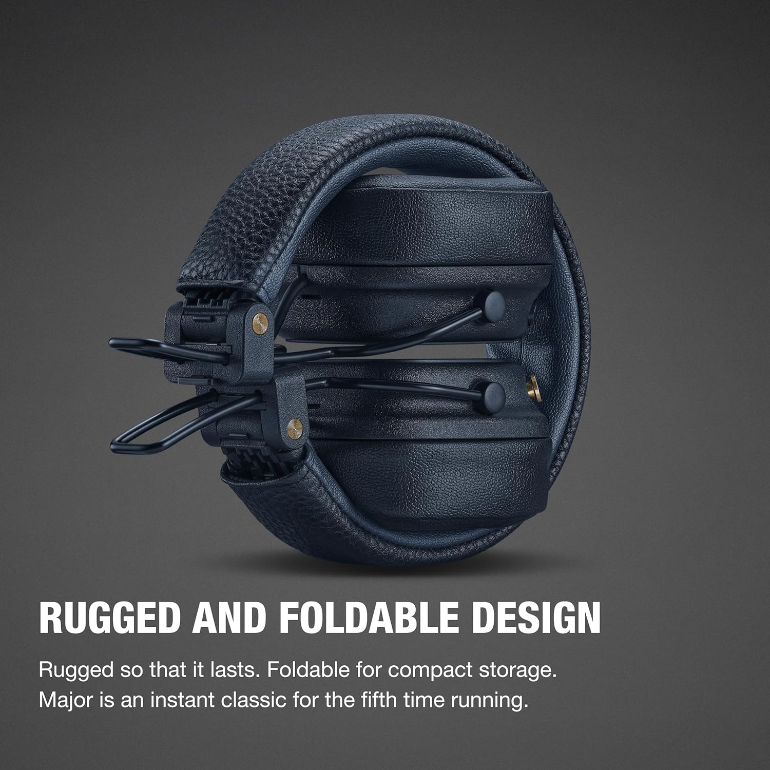 Marshall Major V On-Ear Bluetooth Headphones - Midnight Blue