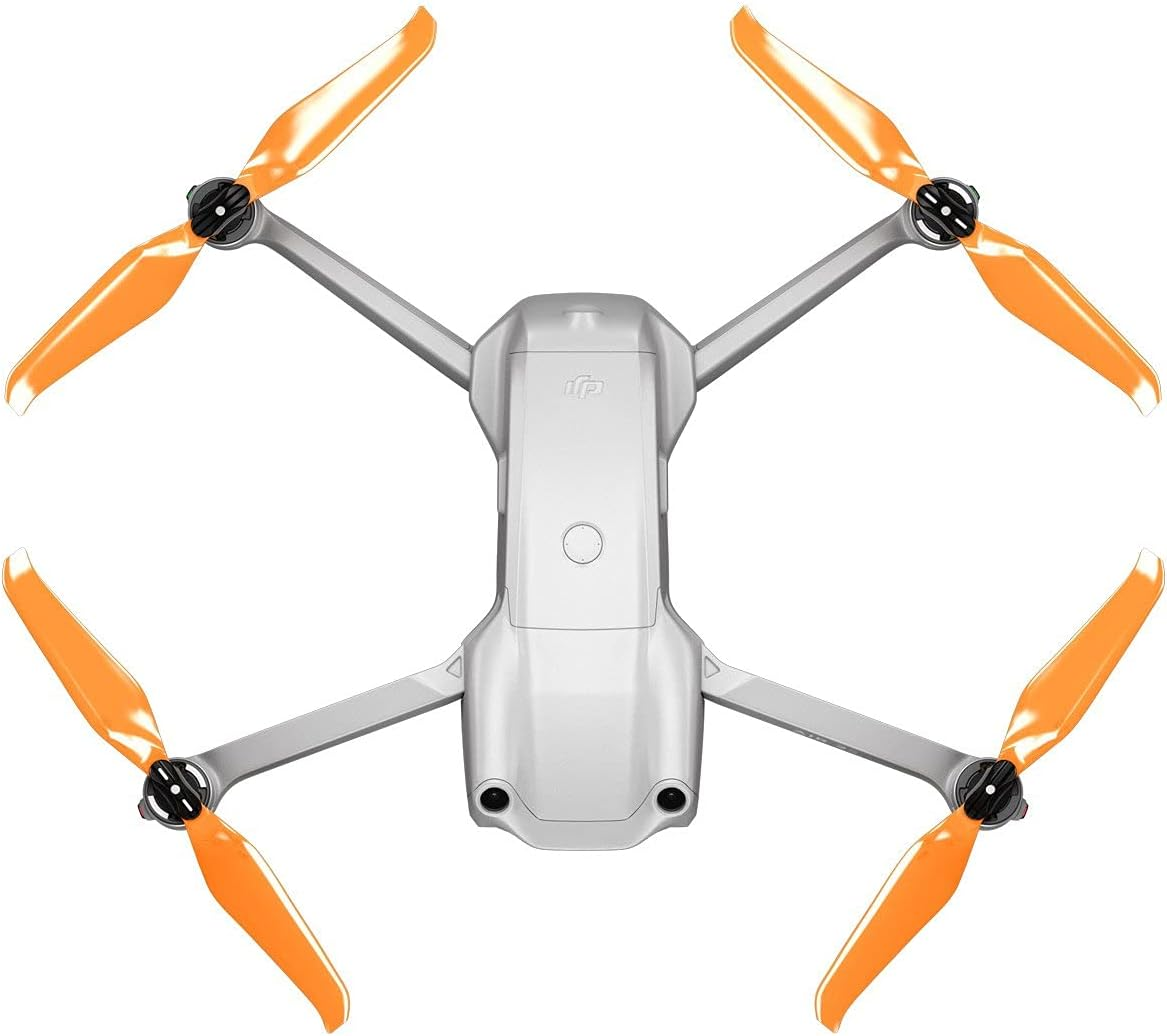 Master Airscrew Stealth Propellers for DJI Air 2S and Mavic Air 2 - Orange, 4 Pcs - Black image number 7
