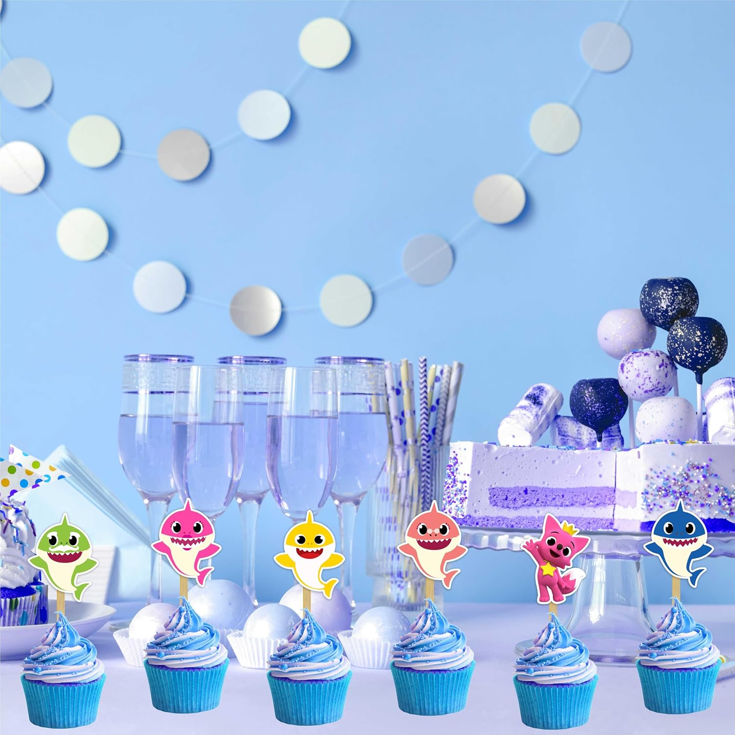 Baby Shrk Cupcake Topper image number 4