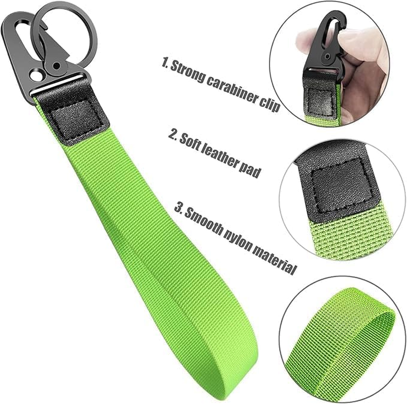 5 Pack Wrist Keychain, Wrist Lanyard for Keys, Wristlet Keychain Strap Key Short Lanyard Key Wrist Lanyard Key Chain with Key Ring for Men Women image number 4