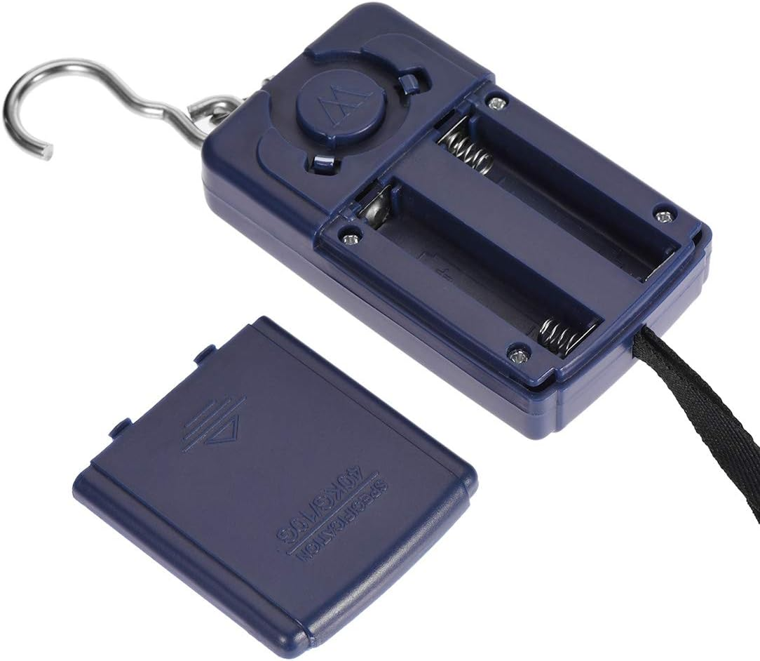 Uxcell Electronic Digital Handle Spring Scale 40000G/10G ABS Portable Handheld Hanging Balance Weight for Fishing Kitchen Home Blue image number 1