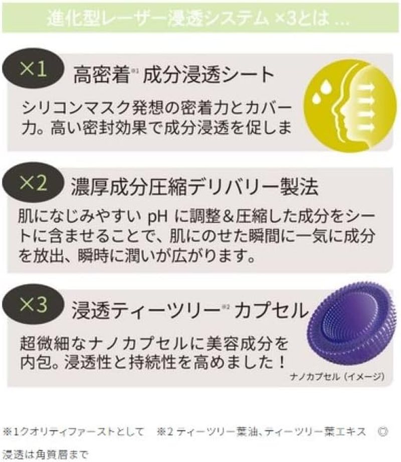 Quality 1St Derma Laser Super TEA TREE100 Mask 7 Pieces image number 1