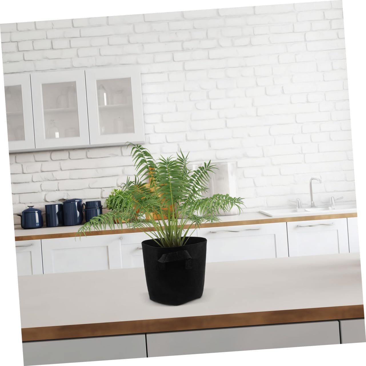 Yardwe 10 Gallon Plant Grow Bags 5 Pack Nonwoven Fabric Planters Garden Vegetable Flower Pot Handles