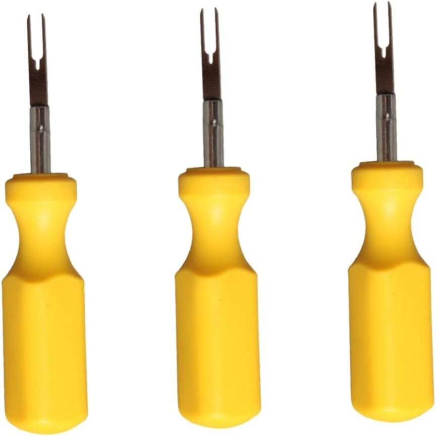 SUPVOX 3Pcs Back Needle Remove Tool for Vehicle Terminal Extraction Compatible Automotive Wiring Harnesses Essential Car Repair Tool for Connector Crimp Pin Removal image number 6
