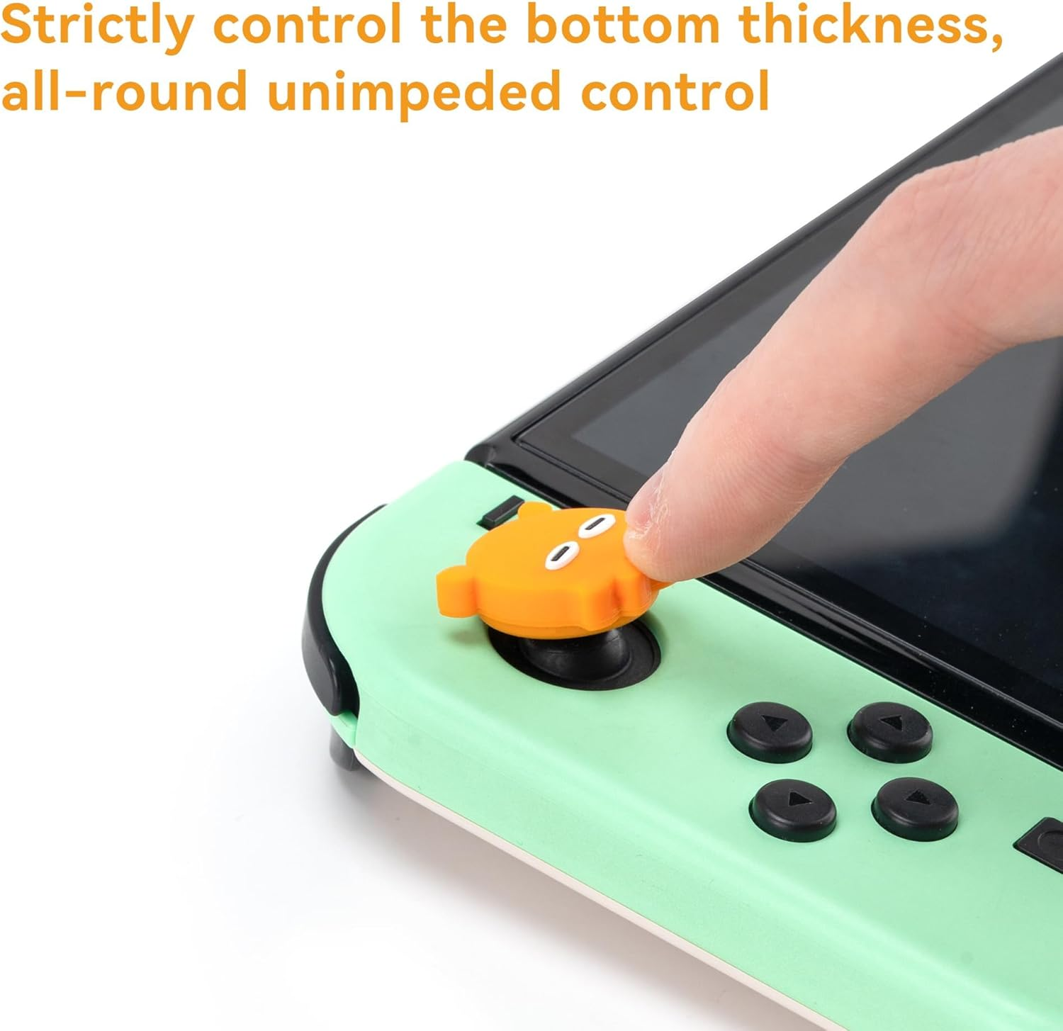 Geekshare Joystick Thumb Grip Caps 4PCS Silicone Joystick Cover Cute Octopus Shaped Thumbstick Caps Compatible with Switch/Oled/Switch Lite - Sleepy Octopus