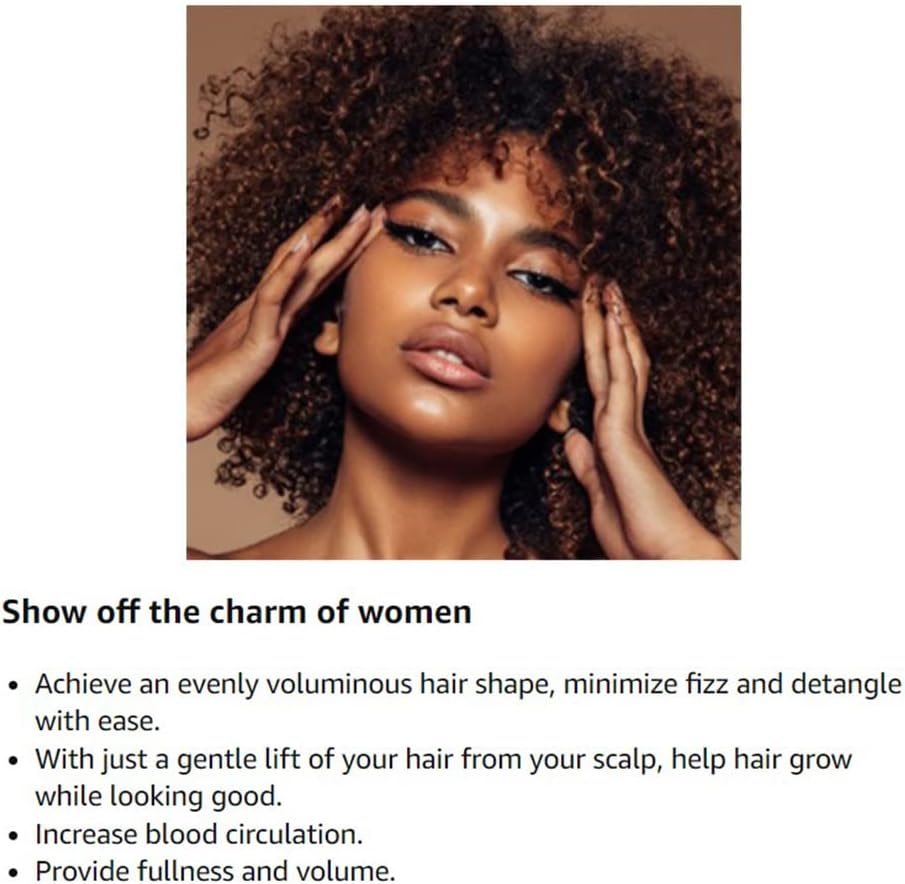 Luxxii (2 Pack) 23Cm Long Black Fist Metal Afro Pik Lift Hair Comb Detangle Wig Braid Hair Man Styling Comb image number 1