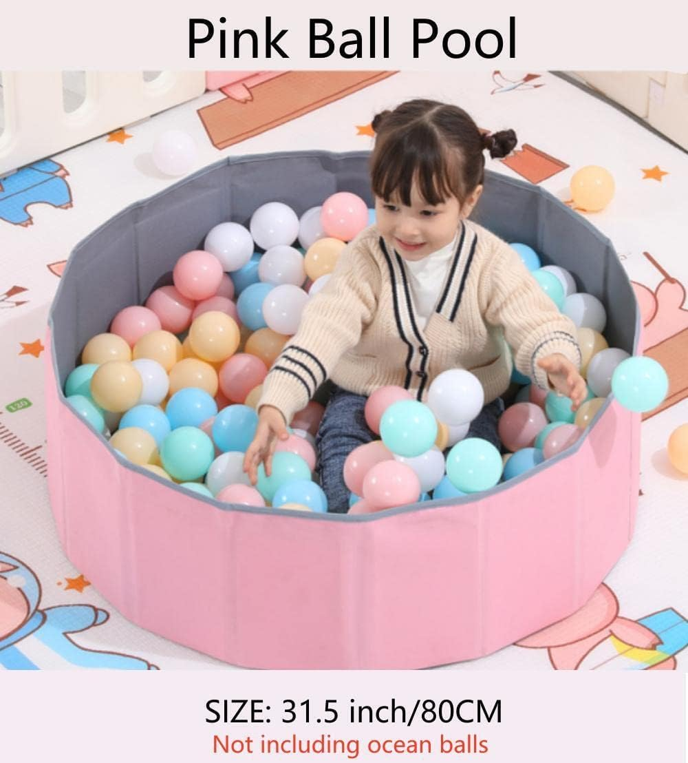 YYZ Ball Pit Balls Plastic Crush Proof Balls for Kids Playhouse Ball Pool Family Ball Pool 2.75 Inch of 100 P(Pink, 31.5 Inch 80Cm).Ideal Gift Play Toy for Children Toddler Boys & Girls. image number 5