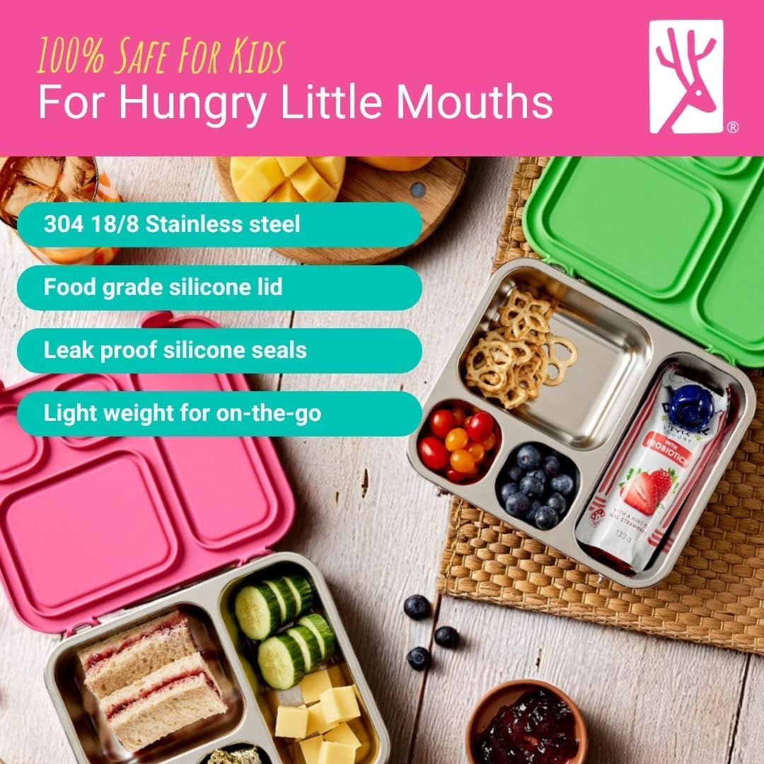 Stainless Steel Bento Lunchbox - Blush image number 3