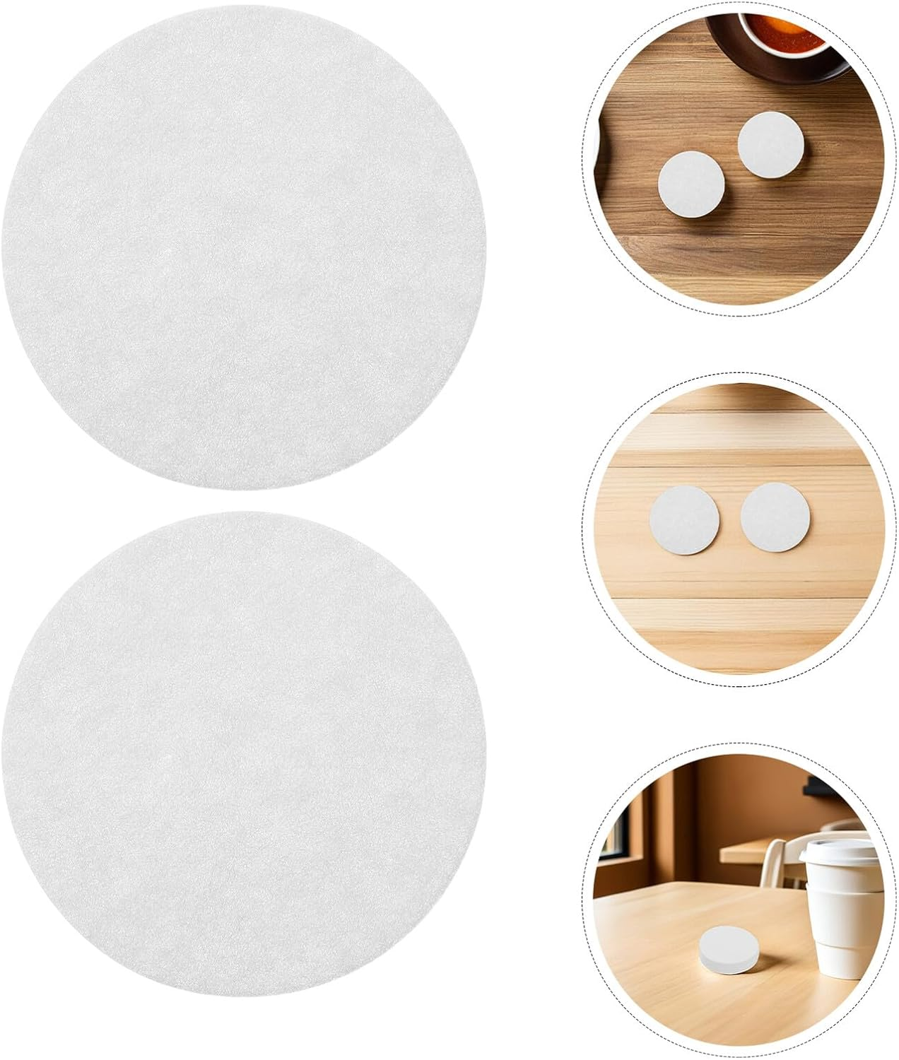 MUSISALY 600Pcs Disposable round Coffee Filter Paper for Coffee Makers and Tea Brewing Single-Use Micro-Filters for Sediment- Easy Cleanup and Consistent Extraction image number 4