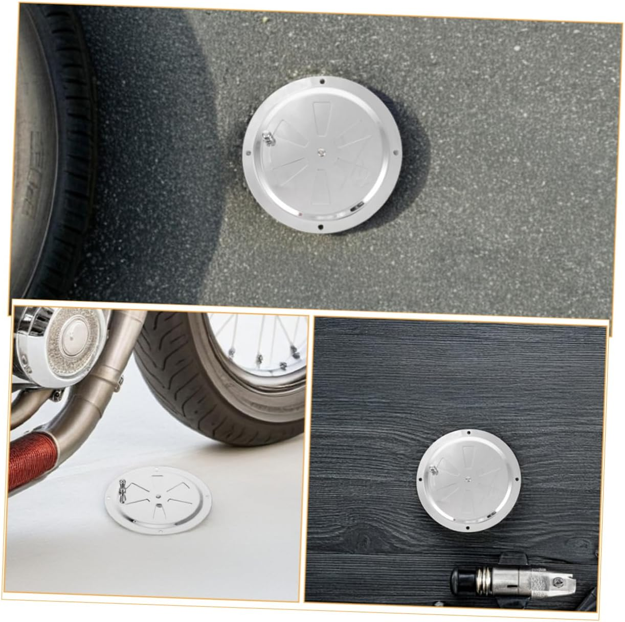 2Pcs Stainless Steel round Louver Vent Covers with Butterfly Knob Manual Airflow Control and Rv Ventilation Plates for Yachts and Vehicles image number 5