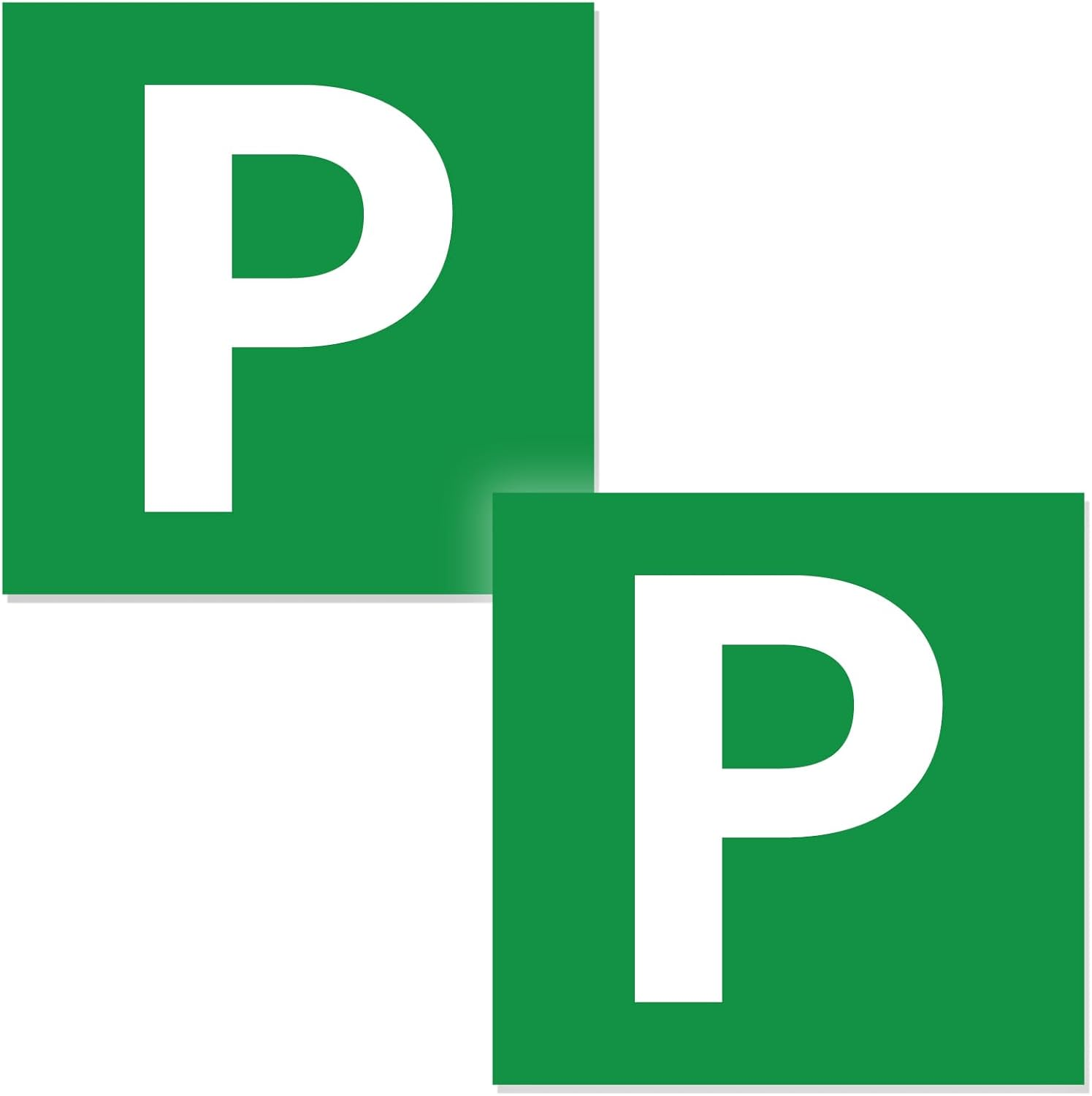 Viiotu 2 Pcs Magnetic Learner Driver Plates,Red Green P and L Plates with Magnetic for Learning Learner Driver Car Licence Australia (Red P)