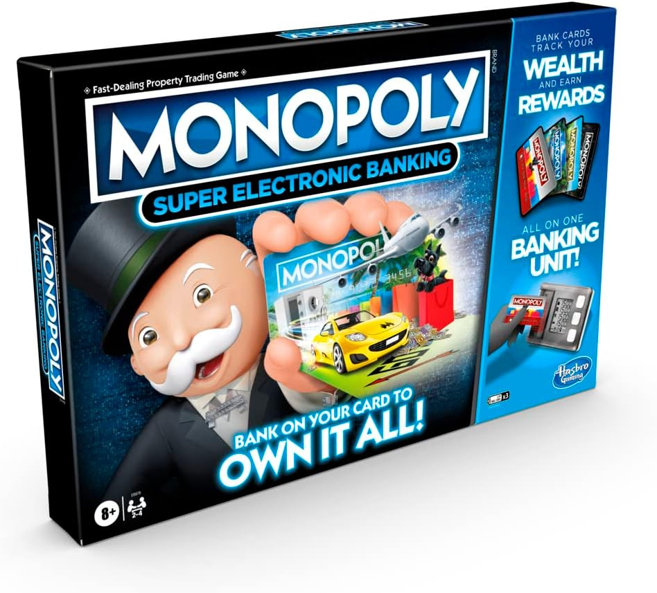 Monopoly Ultimate Rewards Board Game; Electronic Banking Unit; Choose Your Rewards; Cashless Gameplay; Tap Technology; for Ages 8 and Up image number 6