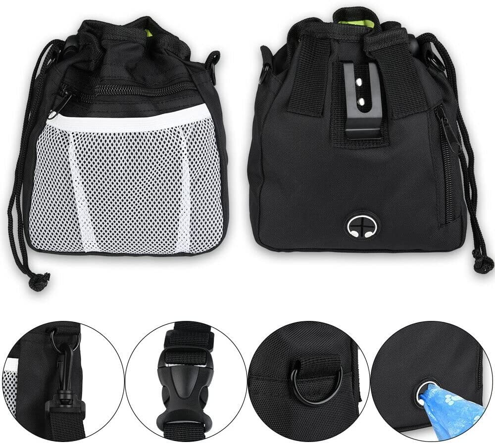 Dog Puppy Outdoor Training Snack Obedience Food Bag Pet Treat Waist Belt Pouch (Grey)