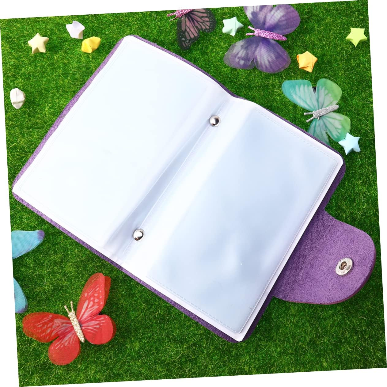 TOVINANNA Nail Storage Bag for Stamping Plates Rectangular Pouch Slots for Square Rectangular Plates Organizer for Manicure Pedicure Tools image number 5