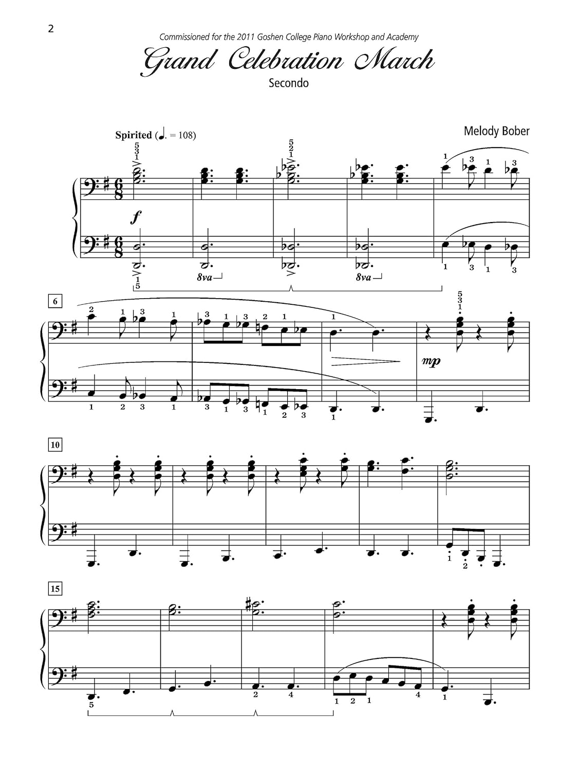 Grand Duets for Piano, Book 6: 5 Late Intermediate Pieces for One Piano, Four Hands image number 1