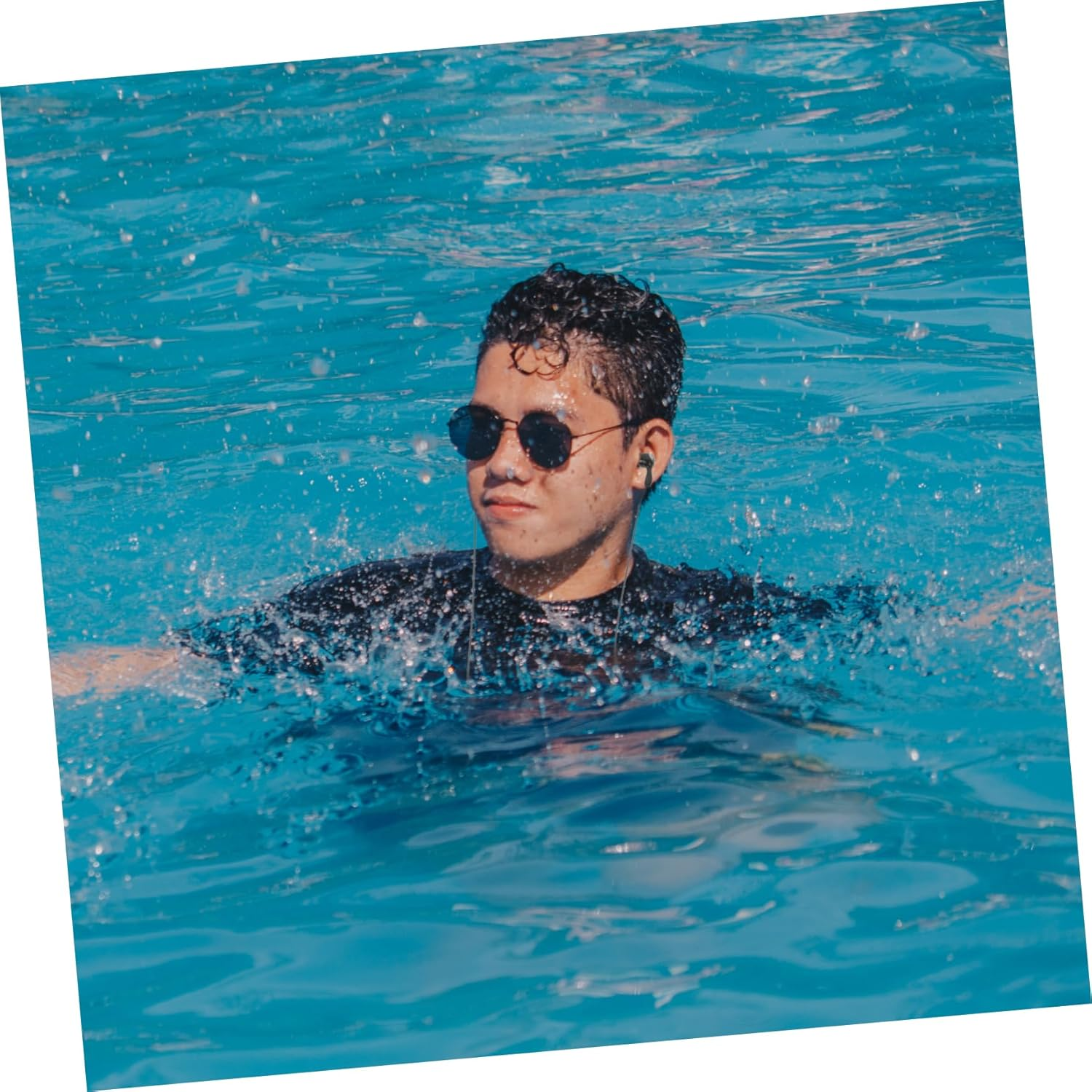 COHEALI 2Pcs Earphones for Swimming Surfing Diving Comfortable Ear Design Protects against Water Infection for Water Sports Aquatic Activities image number 1