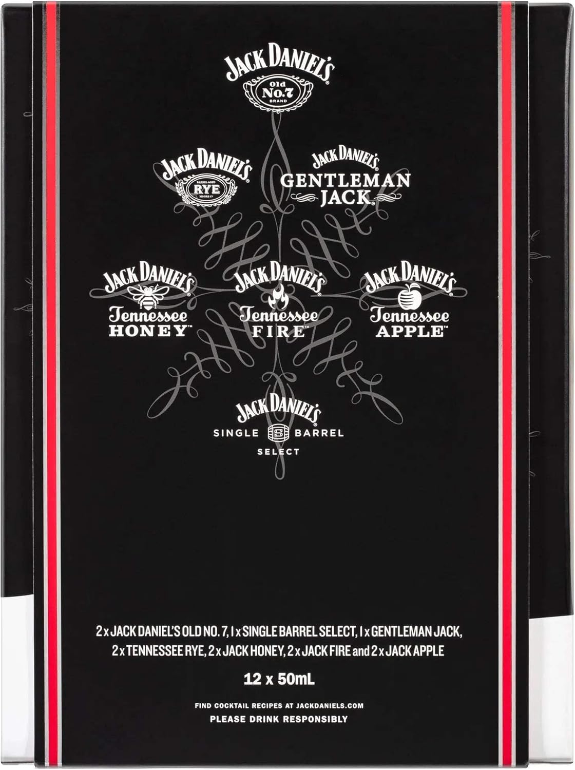 Jack Daniel'S Tennessee Whiskey 12 Day Calendar 12 X 50Ml