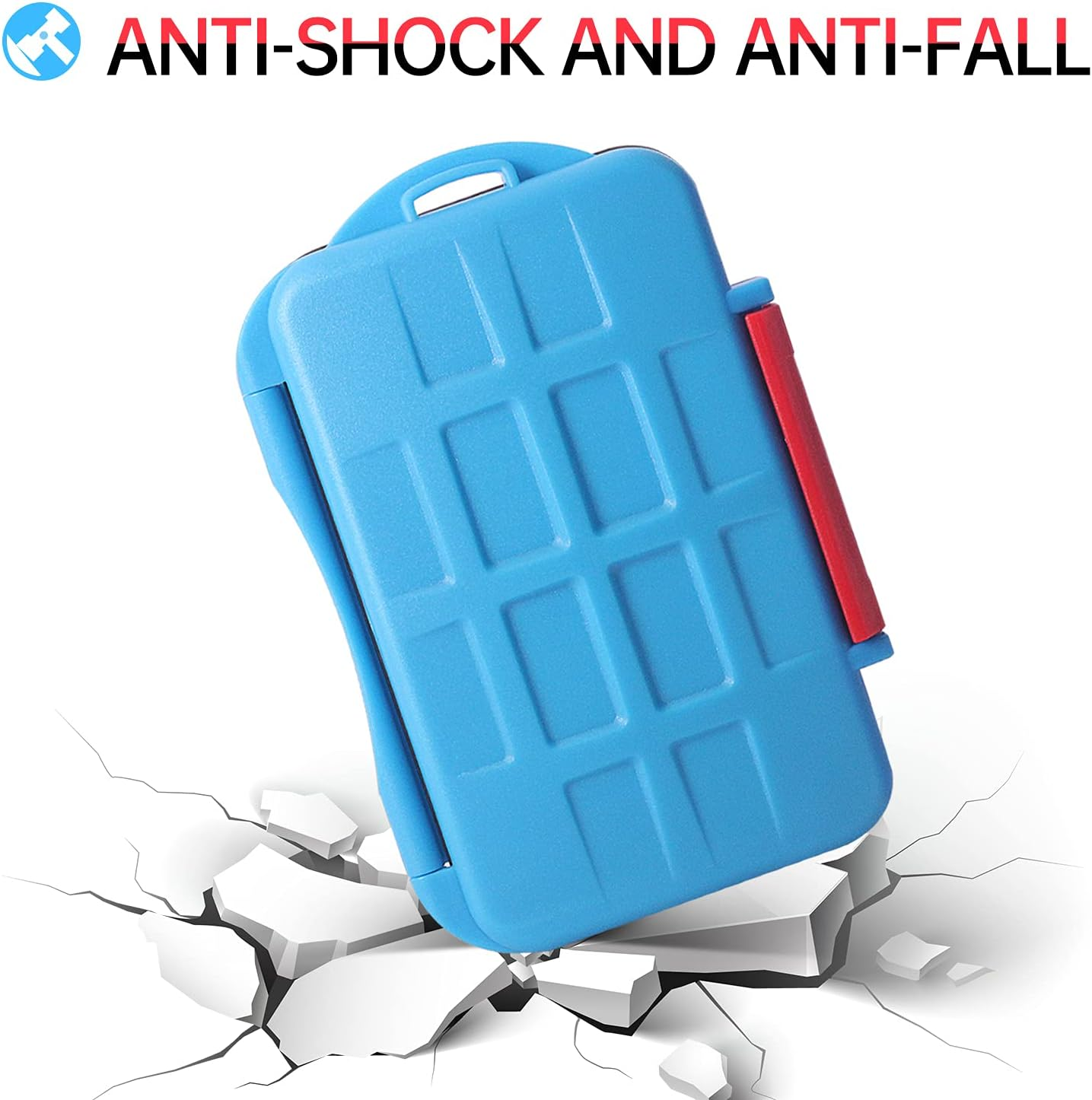 LYNCA Game Card Case for Nintendo Switch, Game Card Holder with 12 Card Slots, Protective Hard Shell Soft Lining Rubber and Portable Switch Game Cartridge Case, Suitable for Switch NS NX (Blue) image number 4