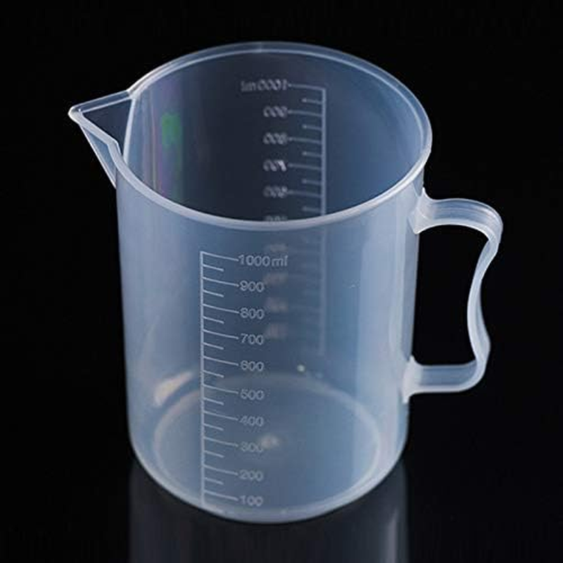 Kitchenware Gadgets 1000Ml Thin Section PP Plastic Flask Digital Measuring Cup Cylinder Scale Measure Glass Lab Laboratory Tools (Transparent) Kitchenware Gadgets (Color : Transparent) image number 3