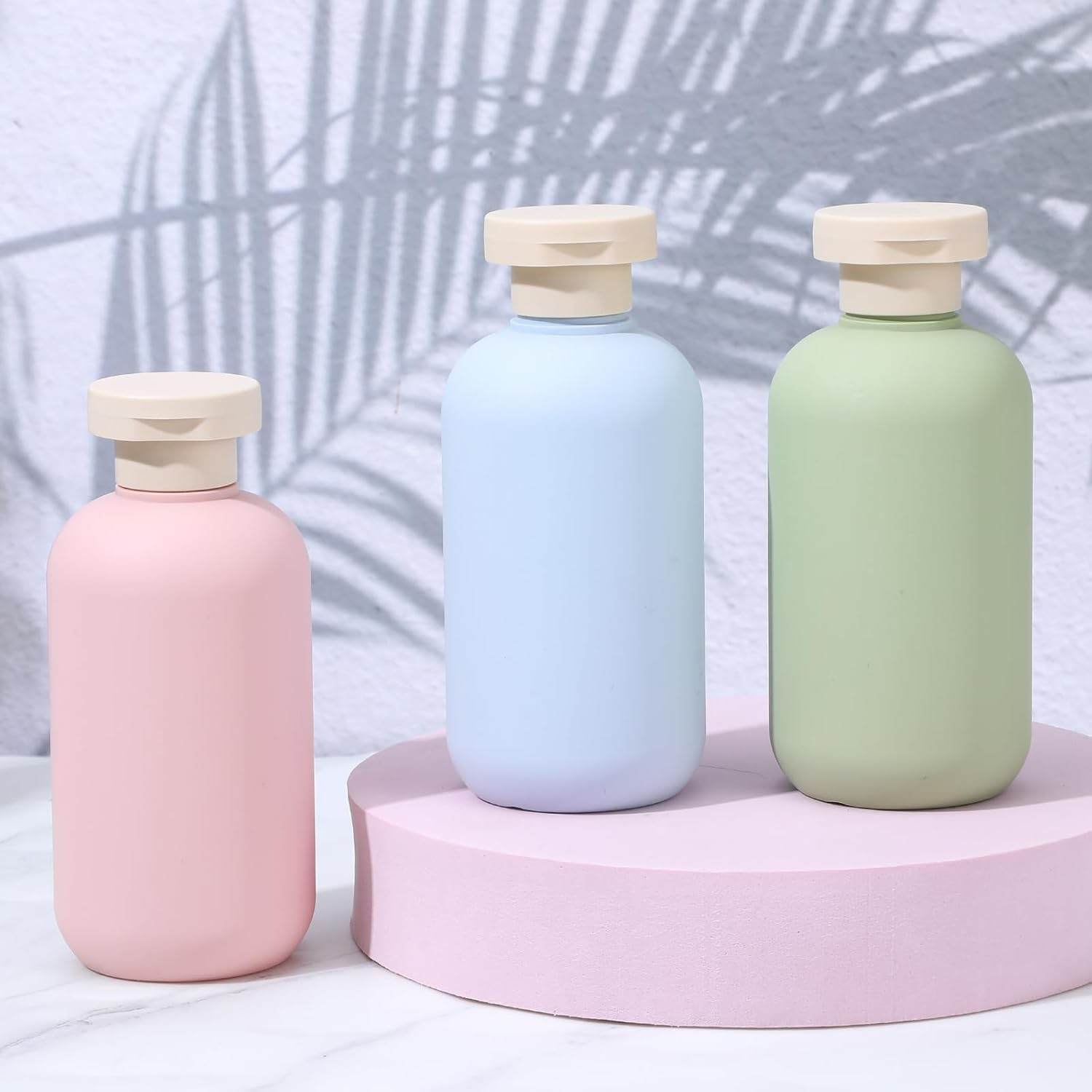 200Ml Refillable Travel Bottles, 3Pcs Refillable Shampoo and Conditioner Bottles with Flip Cap, Refillable Shampoo Conditioner Bottle Squeeze Bottles with Flip Cap for Lotion image number 4