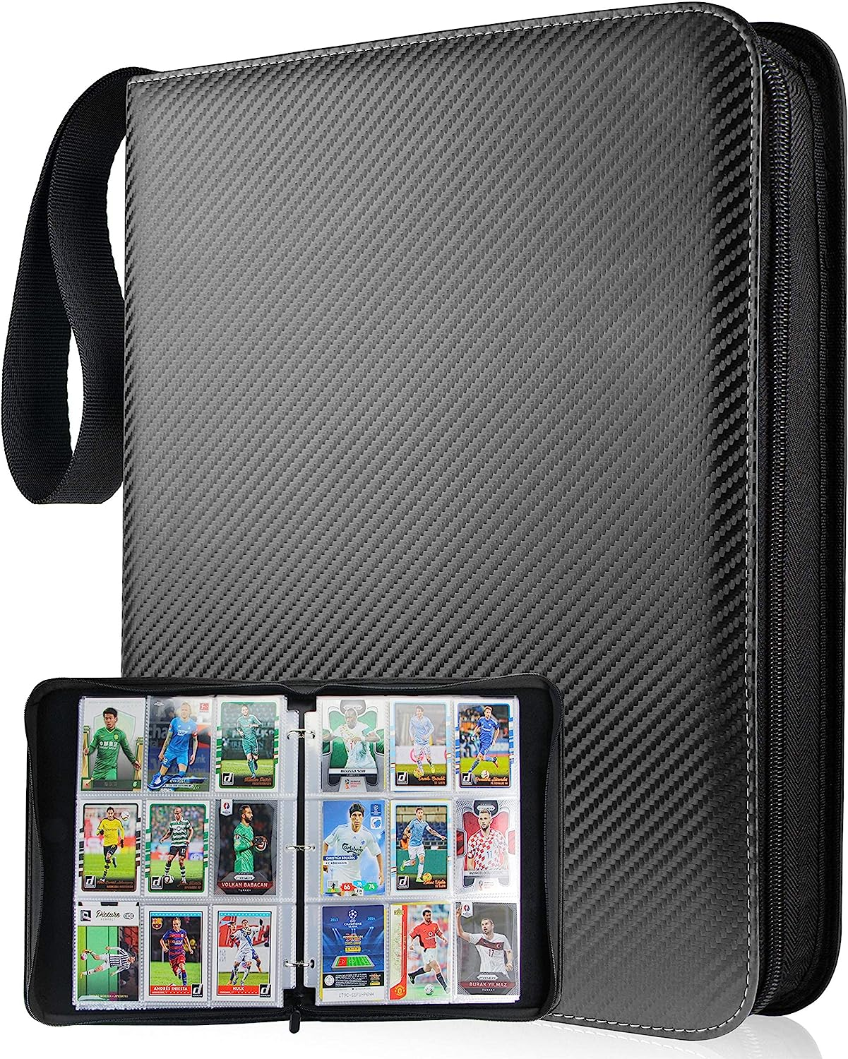 YOZOTI Card Binder for PKMN Trading Cards, 9-Pocket Pages Sleeves 900 Pockets Card Binders Holder Folder Album Book Protectors, Fit for TCG Yugioh MTG Baseball Football Cards