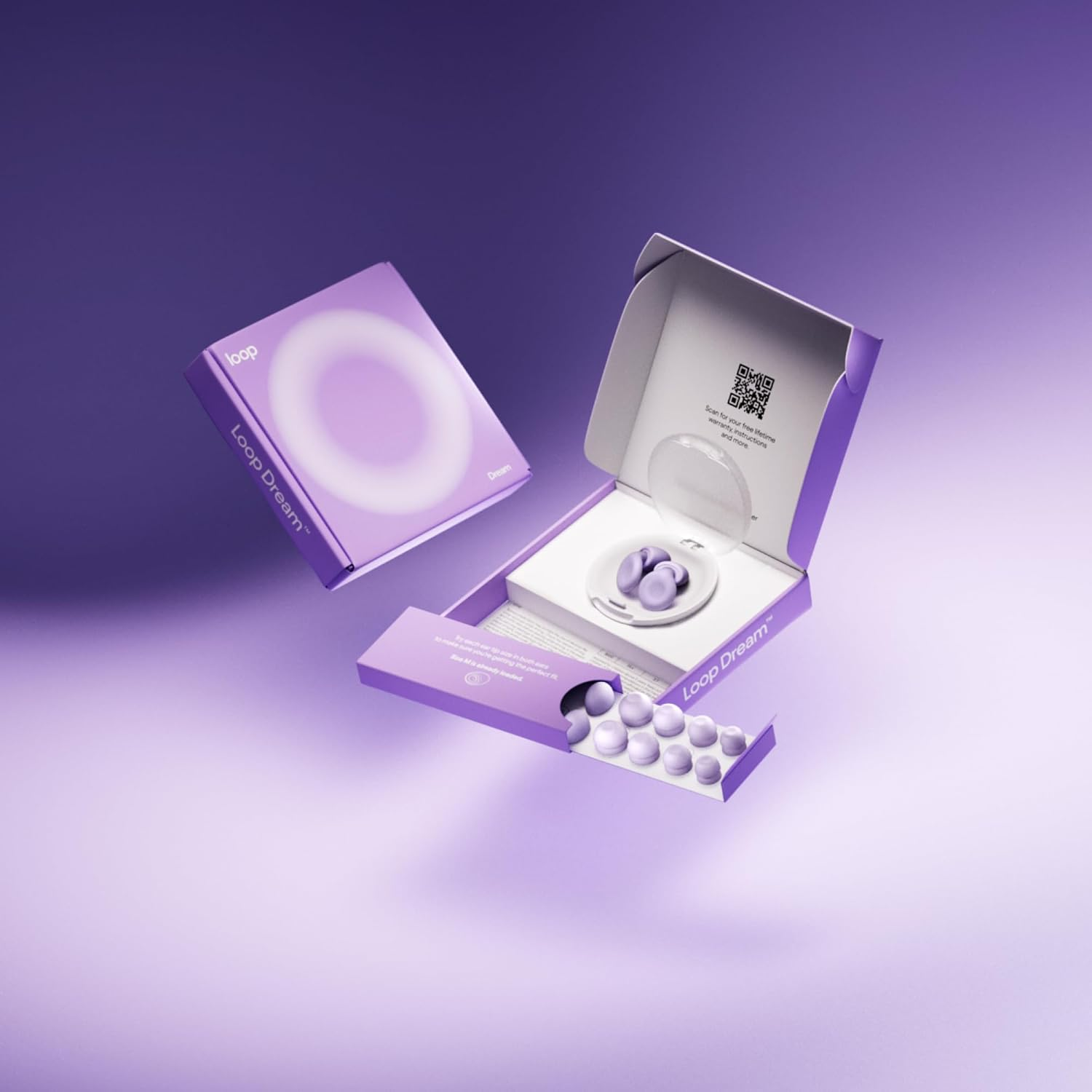 Loop Dream &ndash; Silicone/Memory Foam Earplugs for Sleep Comfort | Comfortable Ear Plugs for Muffling Snoring & Sleeping | Customized Fit | 27Db (SNR) Noise Reduction image number 5