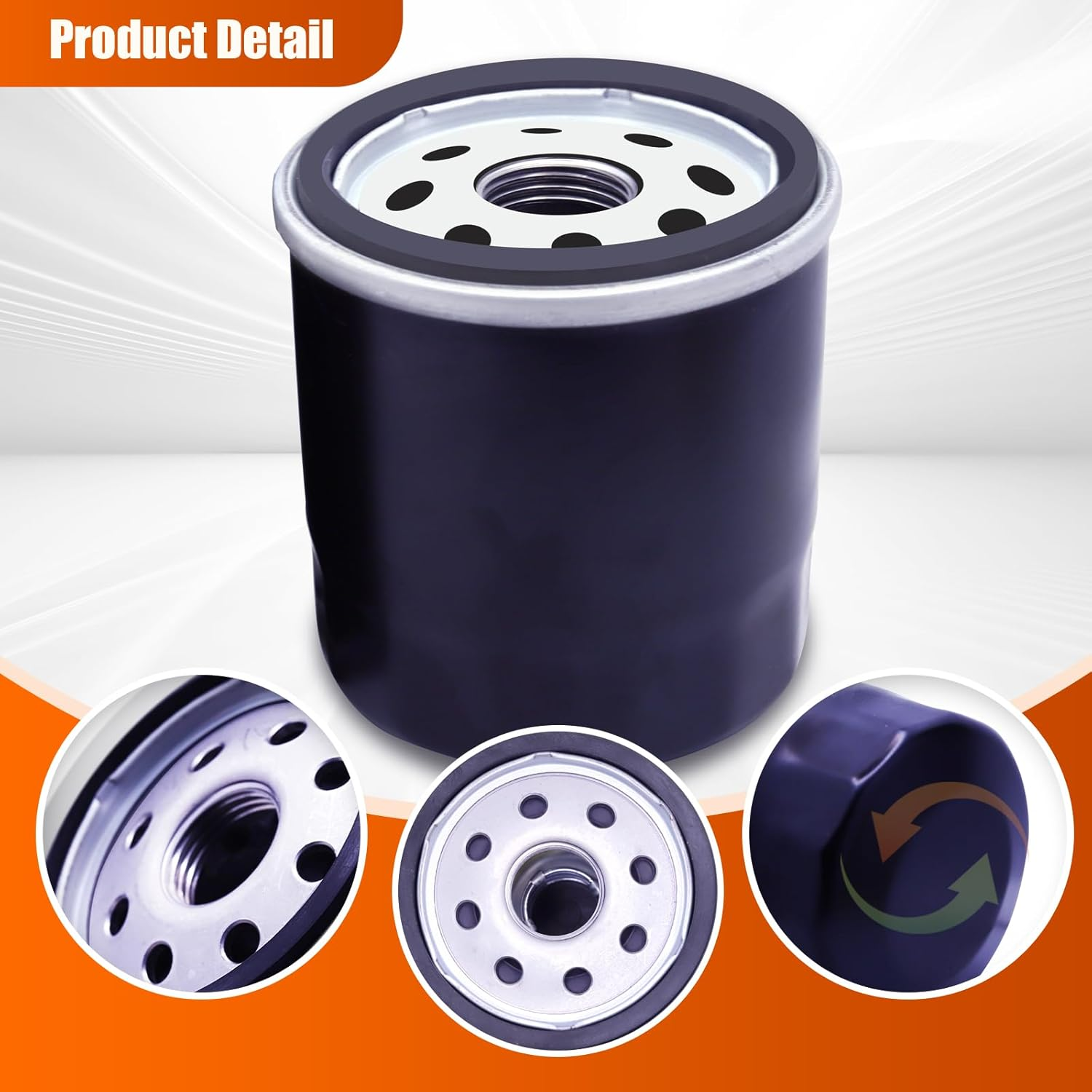 2 Pack 52114 Oil Filters Compatible with Hydro-Gear 52114, Transmission Filter Fits for Toro 109-3321, for Ariens 21545100，For Husqvarna 539113466 image number 2