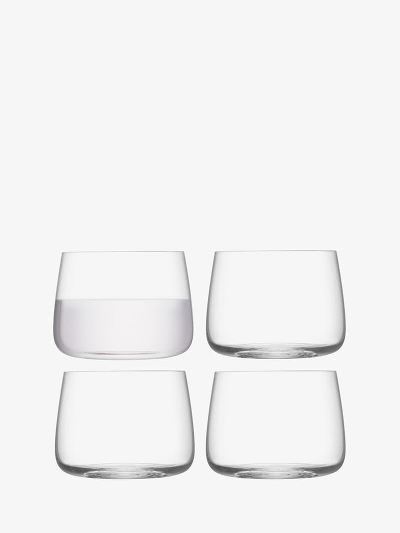 LSA International Metropolitan Stemless Glass 360Ml Clear | Set of 4 | Dishwasher Safe | MW01 image number 2