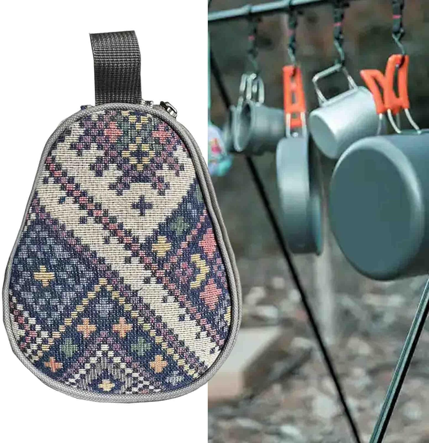 Eigell Camping Tableware Storage Bag Organizer for Hiking Outdoor Activities image number 3