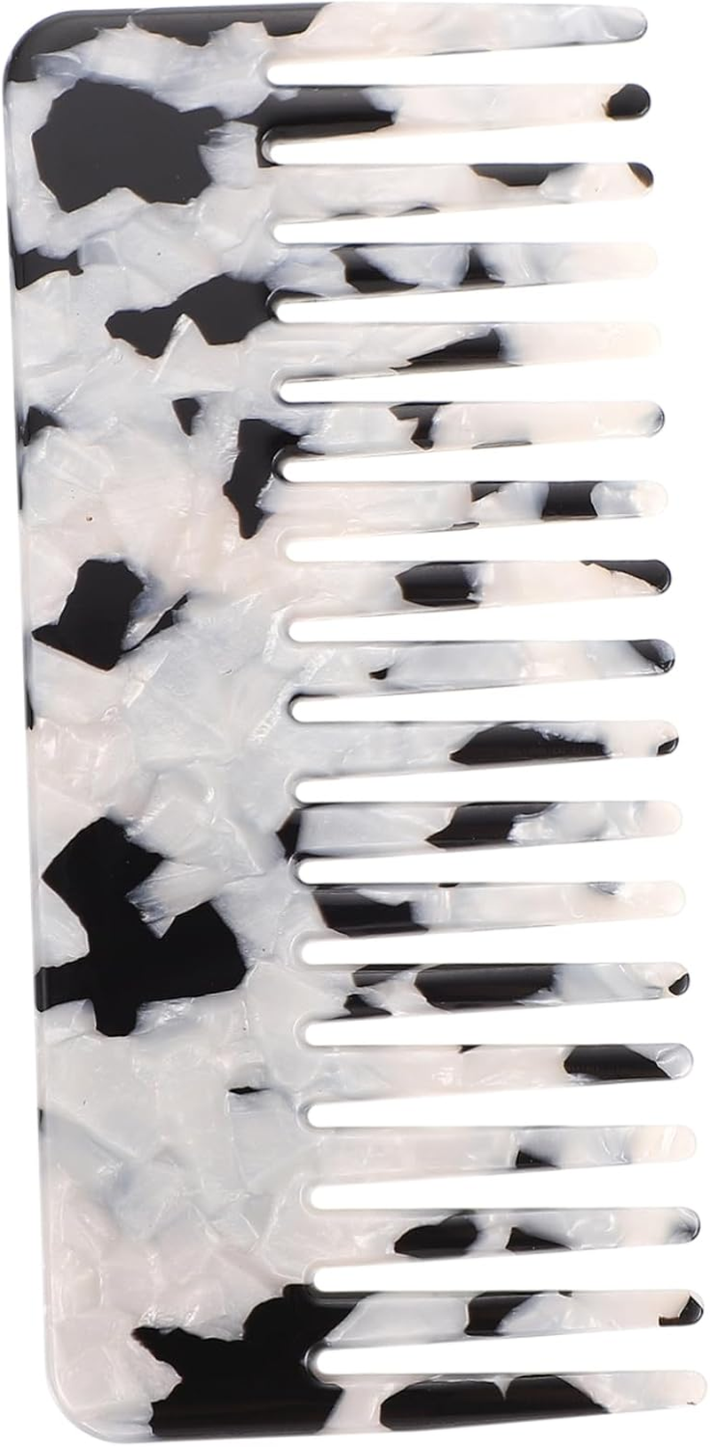 COMPUKAS Fashionable Anti-Static Wide Tooth Hair Comb Stylish Detangling Comb for Hair Types for Home Use and Salons image number 3