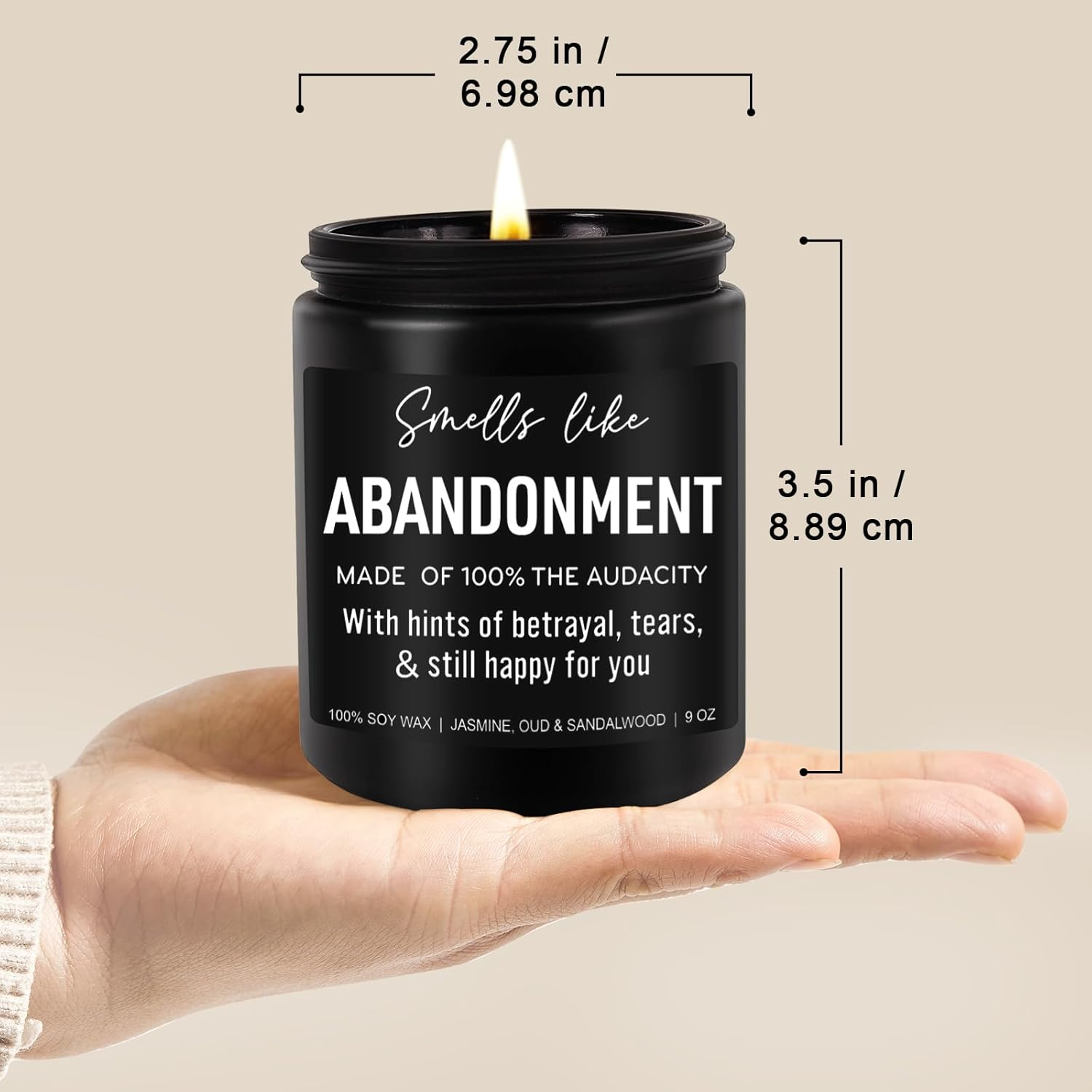 Younift Funny Scented Candle, Coworker Leaving Gifts for Women, Men - Going Away, Goodbye, Farewell Gifts for Coworkers, Friends, Boss, Work Bestie - Retirement, Moving Away Present Ideas - 9 Oz image number 3