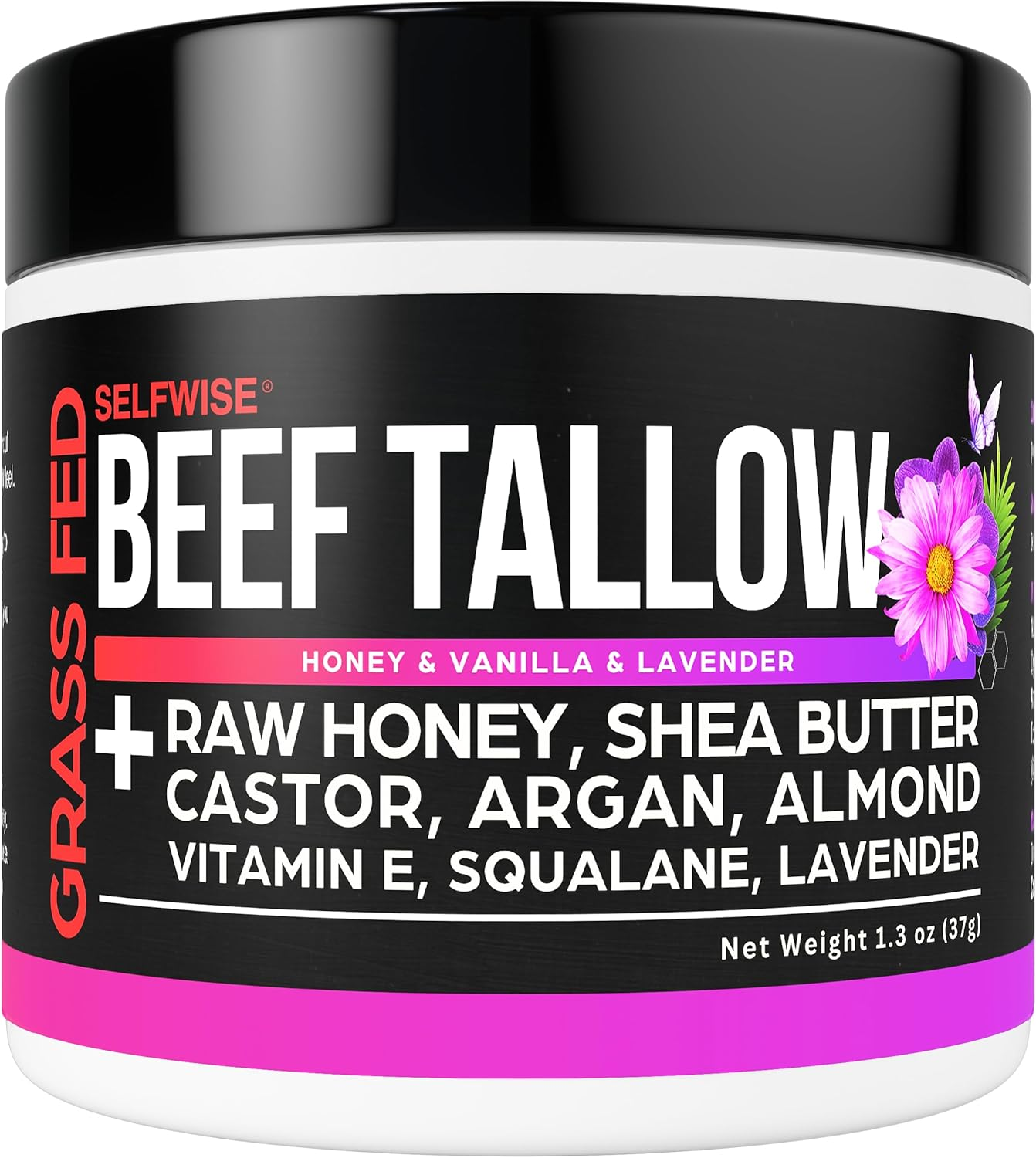 Grass-Fed Beef Tallow Moisturizer - Organic Balm with Raw Honey, Shea Butter & Castor Oil &ndash; Non-Greasy & Multi-Purpose Skin Cream for Face & Body - Natural & Fragrance-Free Face Cream image number 6