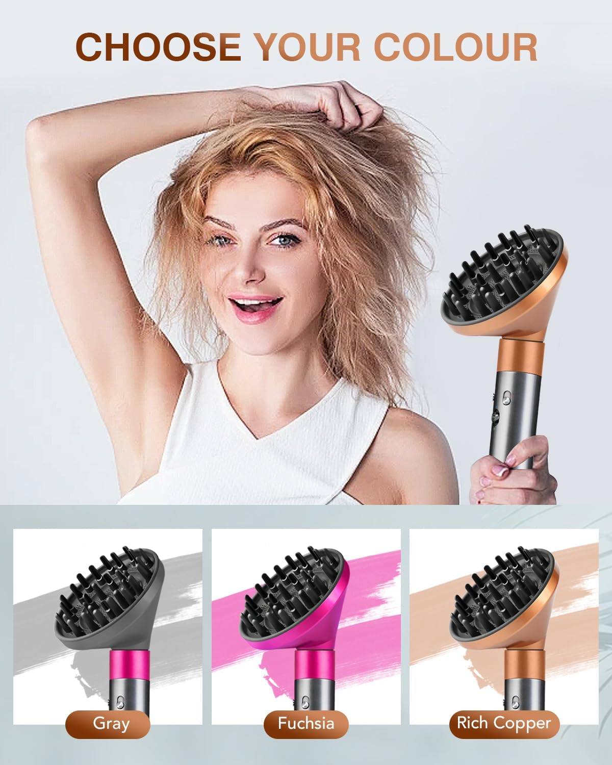 TOSAGE Upgraded Diffuser for Dyson Airwrap Styler, Hair Dryer Diffuser Nozzle Attachment for Dyson for Airwrap HS05 HS03 HS01