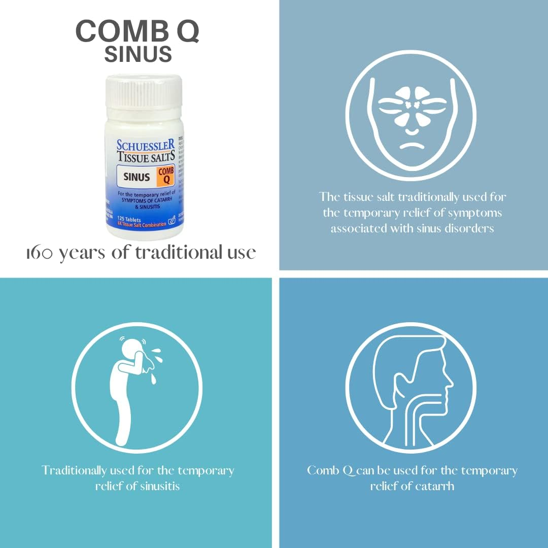 Schuessler Tissue Salts 125 Tablets - Comb Q - Sinus image number 4