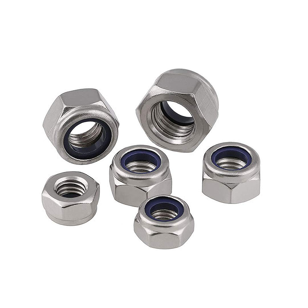 M2(2Mm) Nyloc Hex Nut, Stainless Steel Nylon Insert Lock Nuts image number 5
