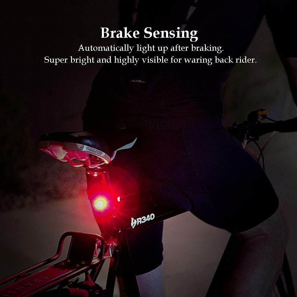 G Keni Bike Tail Light Rechargeable, Anti-Theft Alarm, Warning Electric Horn, Bike Finder/Tracker with Remote, IPX5 Waterproof Electric Mountain Bike Accessories image number 4