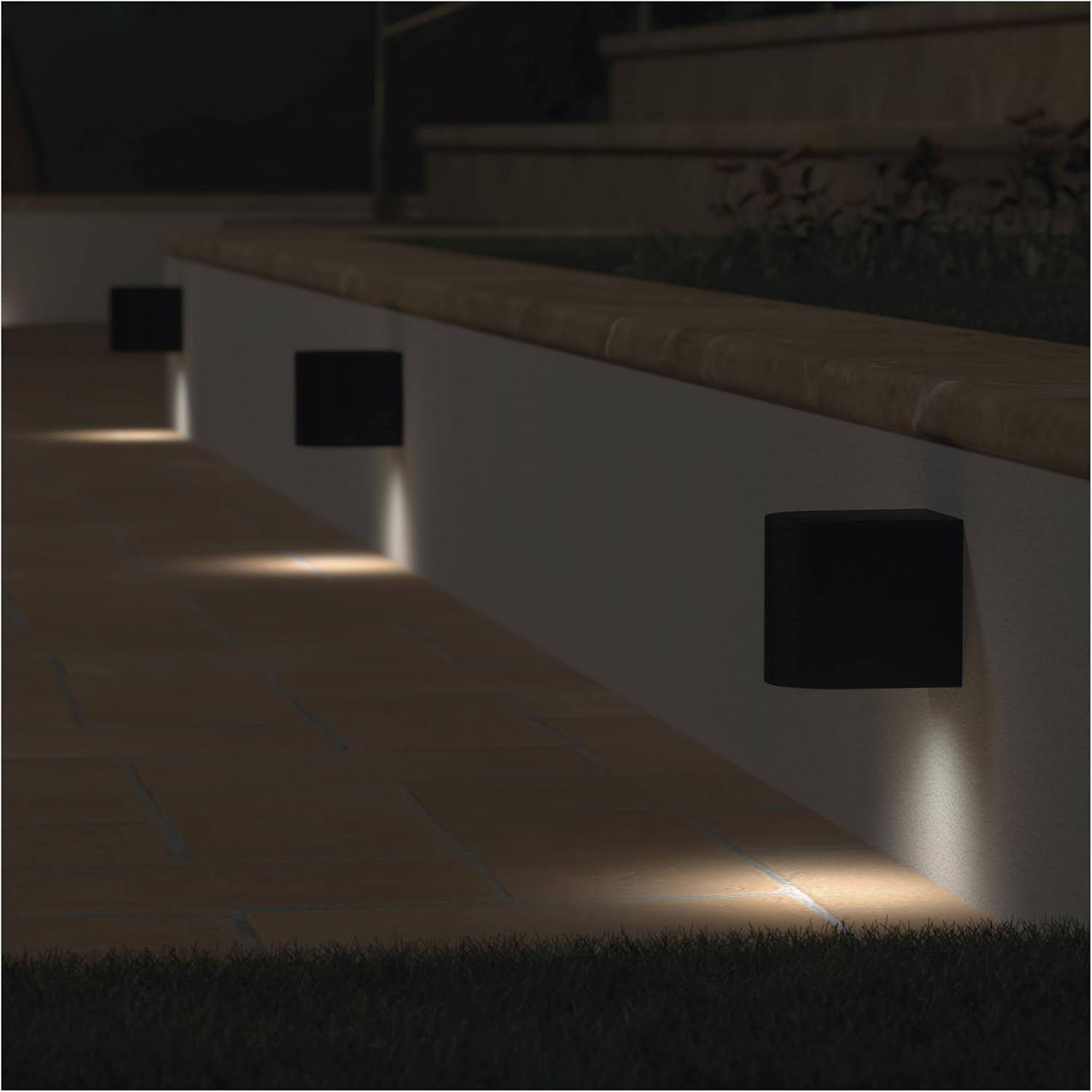 EMOS - Oculus Outdoor Wall Light for Home and Garden with 1 X GU10 Socket - Waterproof Garden Lighting for 1 Reflector Bulb Max. 35 W - Body with Plastic Housing for Mounting image number 5