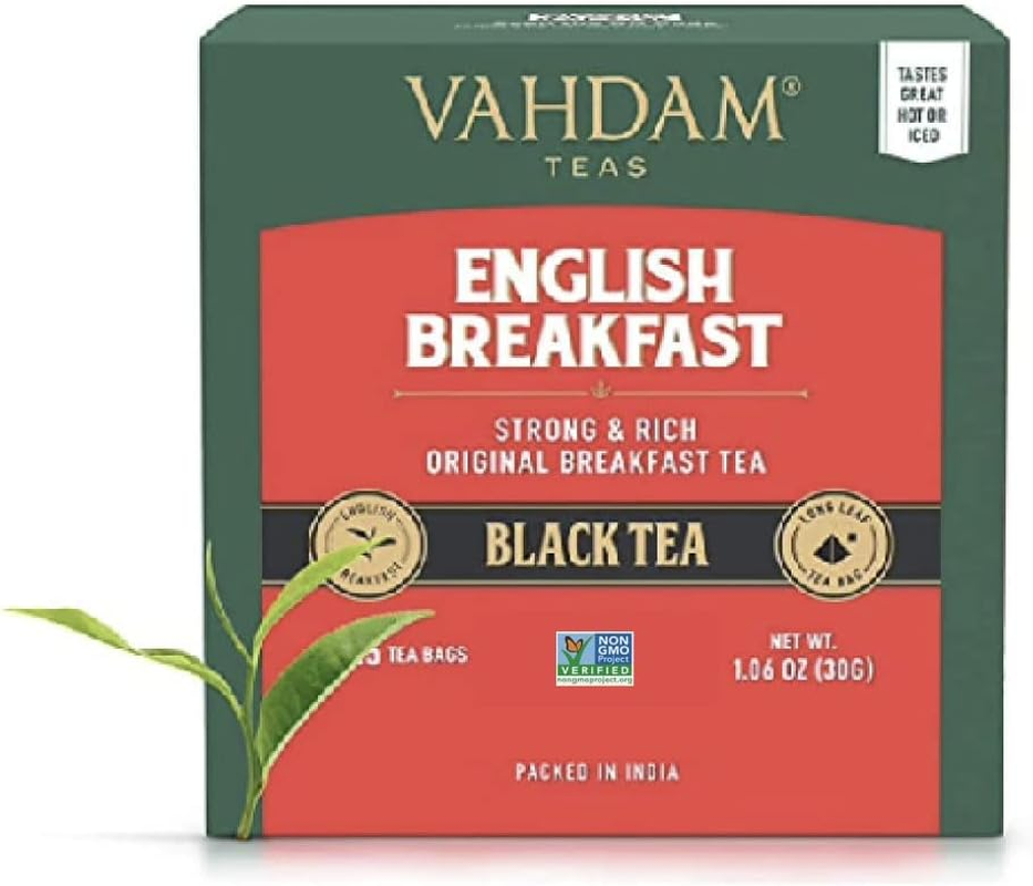 VAHDAM, English Breakfast Tea, 15 Tea Bags High Energy & Caffeine, Healthy Coffee Substitute | Strong, Robust & Tasteful Black Tea | Tea to Brew Hot, Ice or Milk | ANTIOXIDANTS Rich image number 6