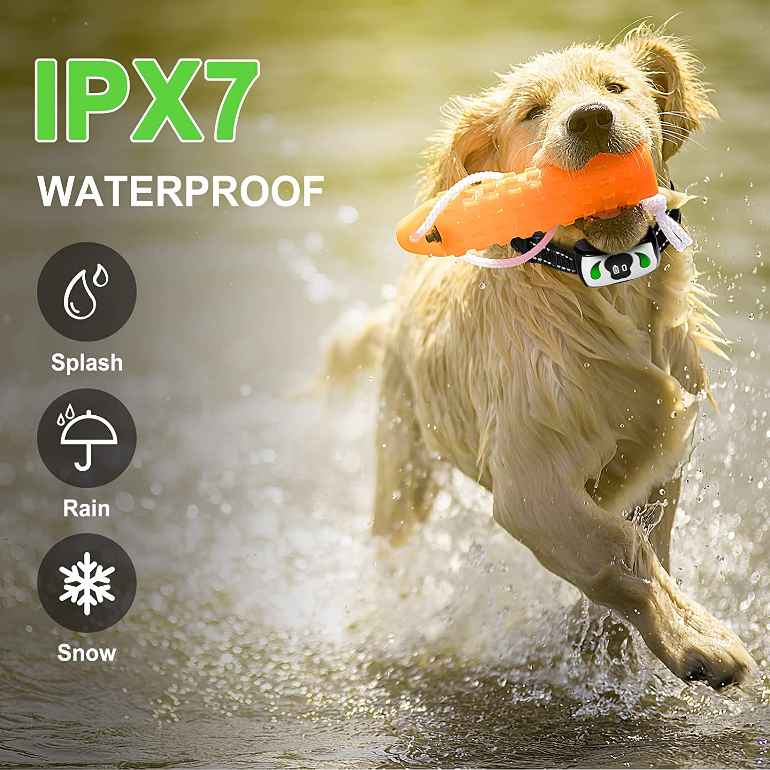 Dog Training Collar with Additional Remote - Safe & Humane Dog Bark Collar with 4 Training Modes & 7 Sensitivity Beep Vibration - IPX7 Waterproof No Shock Bark Collar for Indoor & Outdoor Use image number 5