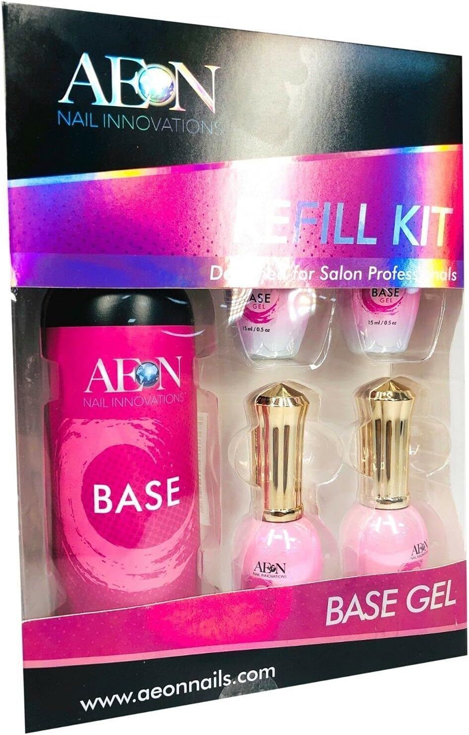 AEON Gel Polish Base Coat Foundation Refill Kit 8Oz image number 1