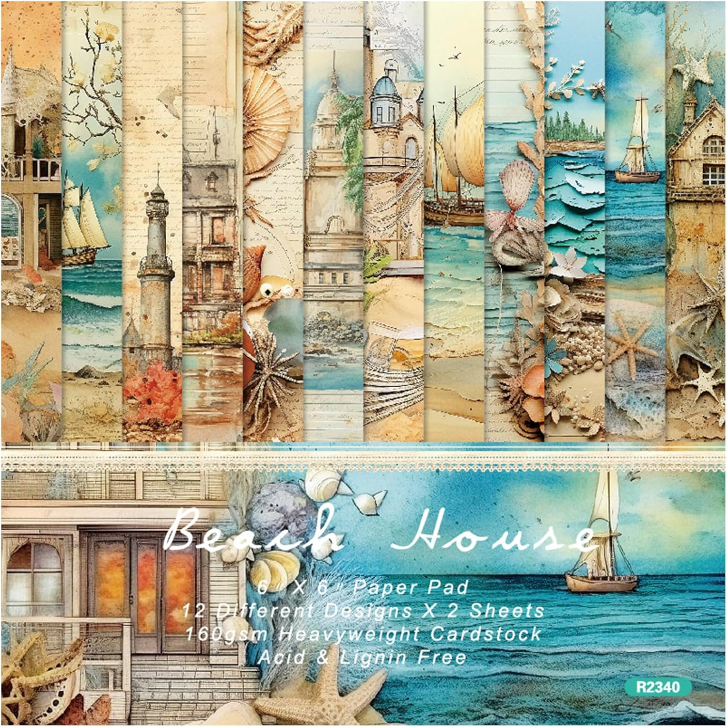 Vintage Floral Scrapbook Paper Pad - Flower Patterned Cardstock Paper Pads,6X6 Single-Sided Junk Journal Scrapbooking Paper for Card Making Cottagecore Picture Art Collage