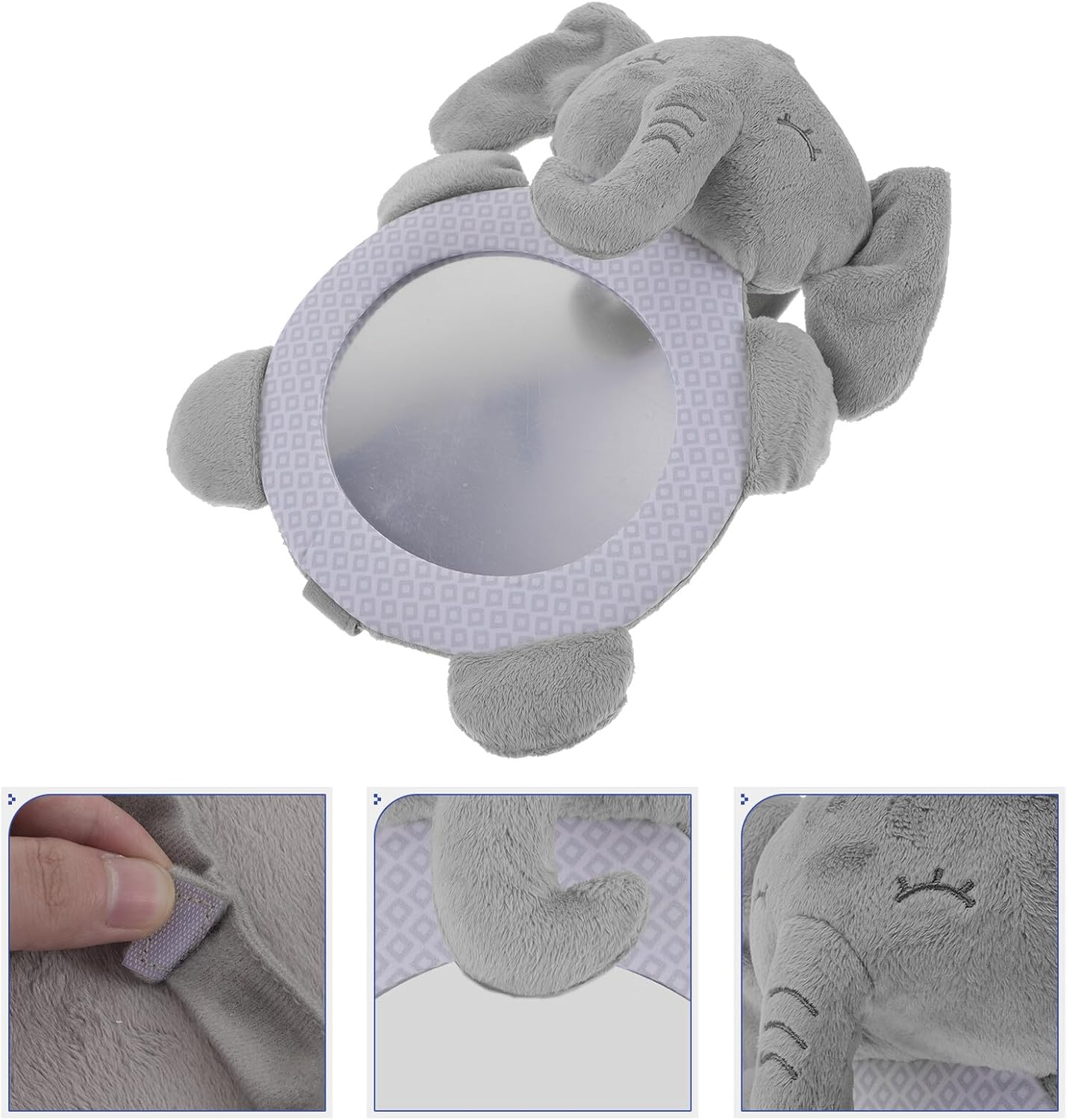 BESPORTBLE Car Mirror for Rear Facing Seats with View Easy Installation Safety Car Seat Mirror for Observation Animal Design