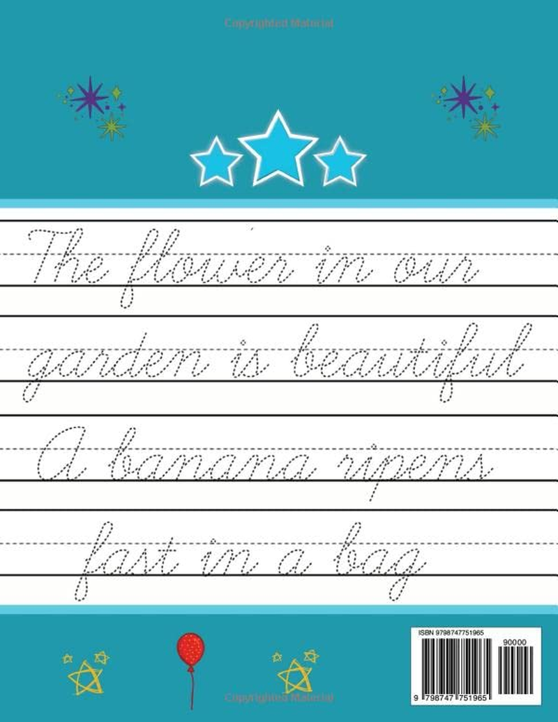 Cursive Handwriting Workbook for Kids: Cursive Writing Practice Book for Beginners | Cursive Letter Tracing: 100 Practice Pages - Letters, Words and Sentences