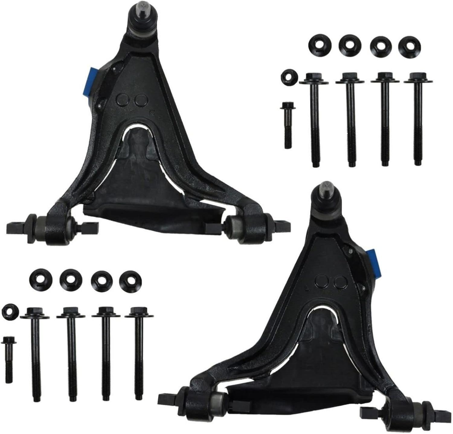 TRQ Front Lower Control Arm with Ball Joint Set Compatible with 1998-2004 Volvo C70 image number 6