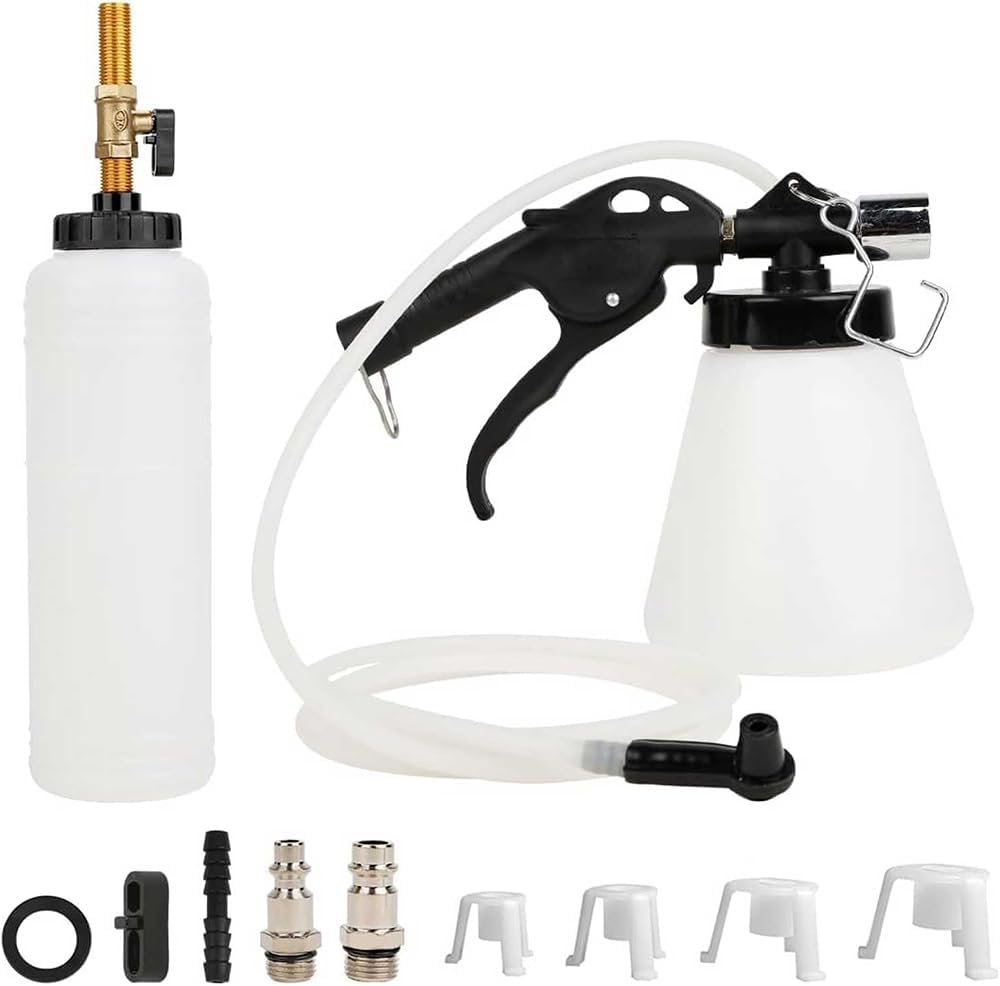Brake Oil Replacement Tool, Air Brake Bleeder Kit, Vacuum Brake Fluid Bleeder, Pneumatic Brake Fluid Bleeder Tool (Refueling Pot+Pumping Pot) ﻿ image number 2