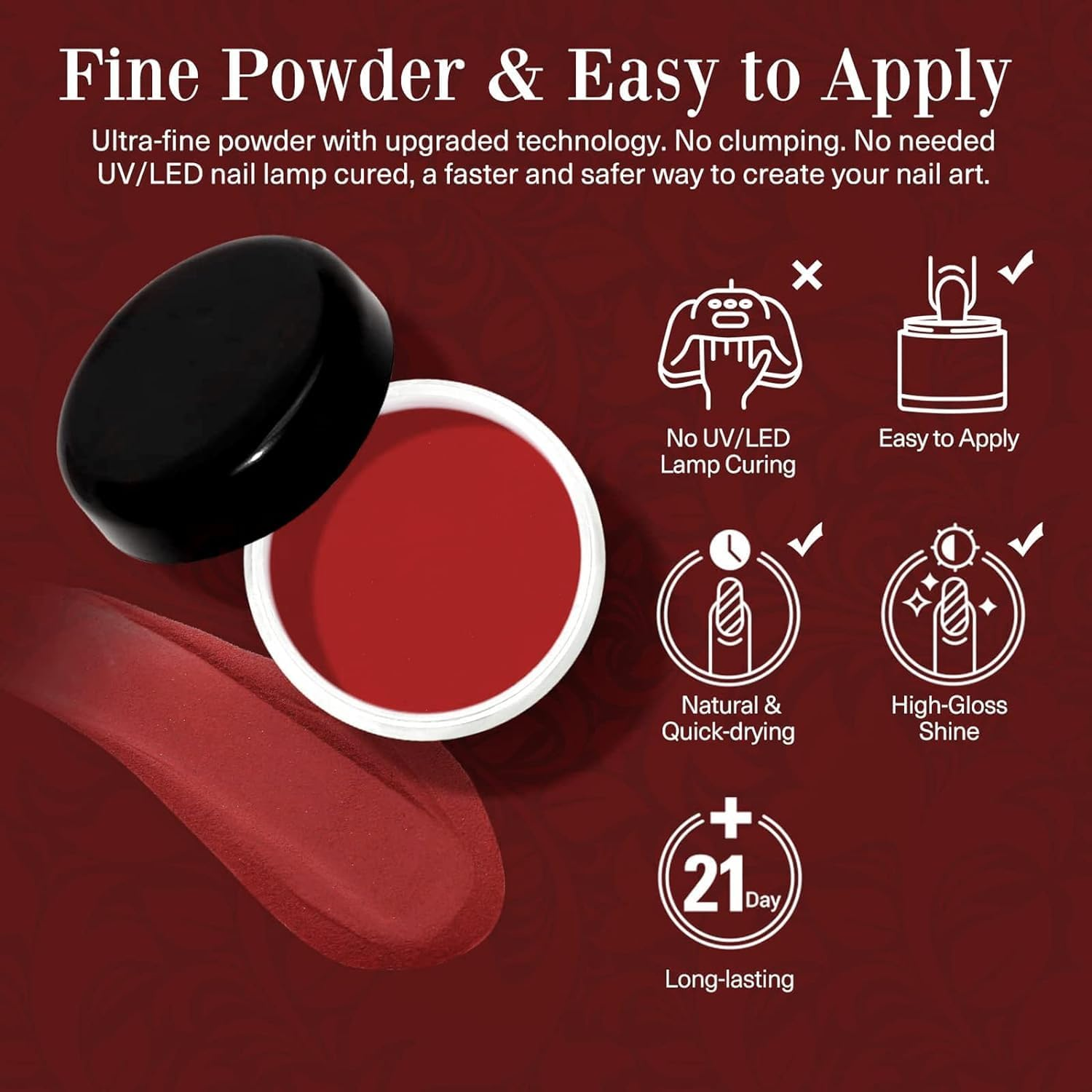 Honey Joy 6 BOX/SET Spring Summer Blue Orange Green Fine Dip for Nails Powder Kit Chocolate Glaze Fine Dipping Powder Colors No Need Lamp Cure,Like Gel Polish Effect,Even & Smooth Finishing (Dp-G-6Pcs-10G/Box) - Dp-P-6Pcs-10G/Box image number 3