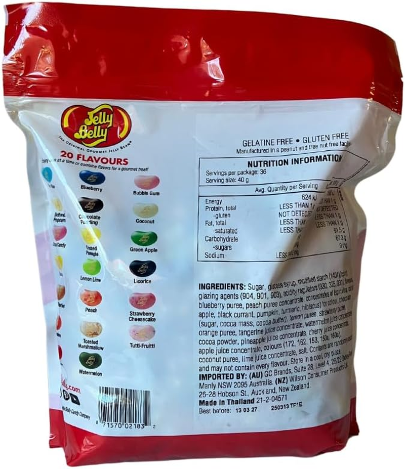 Jelly Belly Original Gourmet Jelly Beans 20 Assorted Flavours 1.44 Kg image number 1