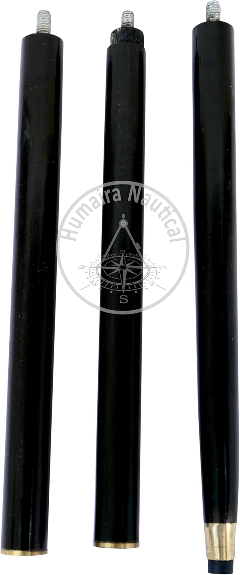 Humaira Nautical Handmade Brass Knob Walking Stick, Wooden Cane with Black Finish Gold Handle 37 Inch Cane for Men and Women image number 6