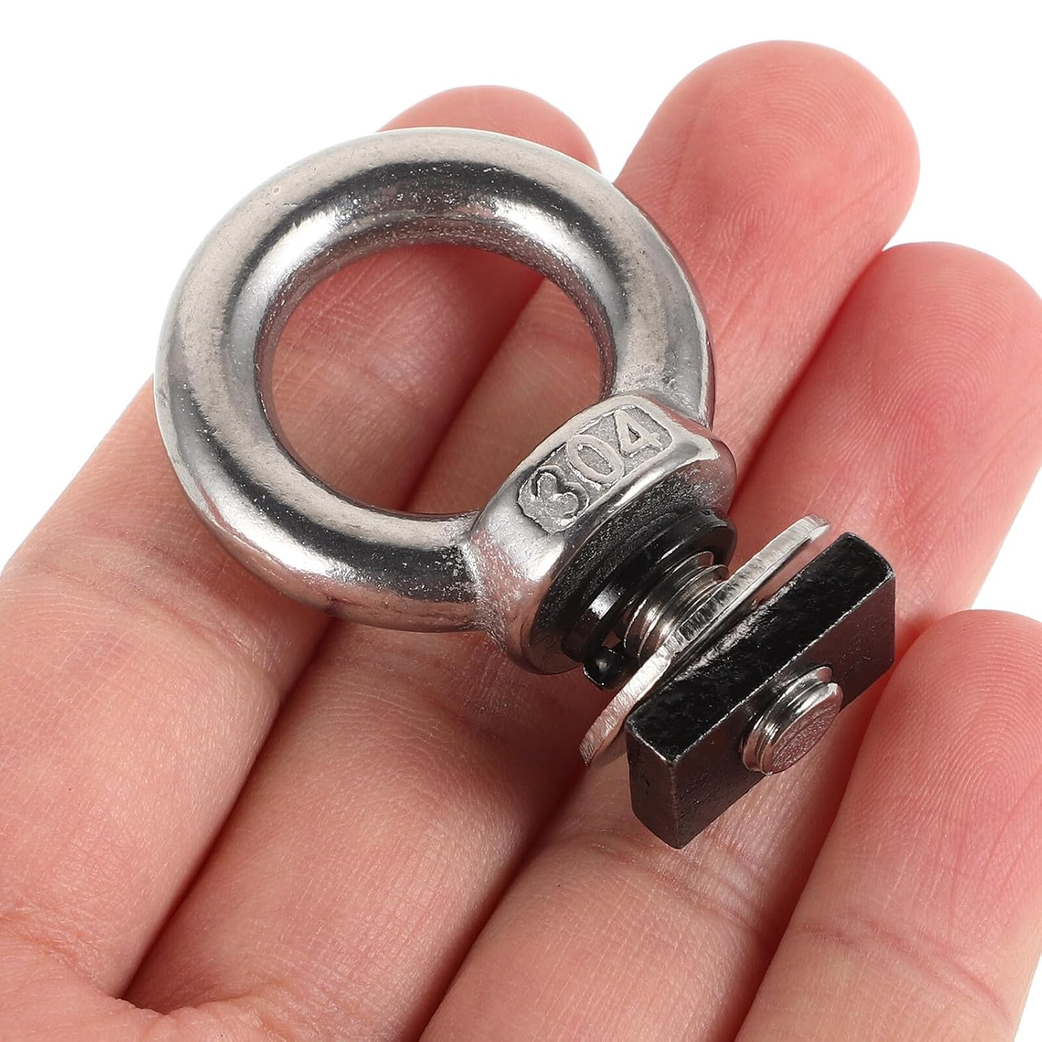 Universal Roof Rack Tie down Anchor T Slot Bolt M8 High Strength Eye Hook Screw for Vehicle Roof Platform Luggage Rack Secure Mounting and T Slot Track Accessories image number 6